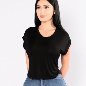 Fashion Nova Black T-Shirt